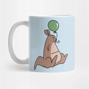 Green Balloon Kangaroo Mug